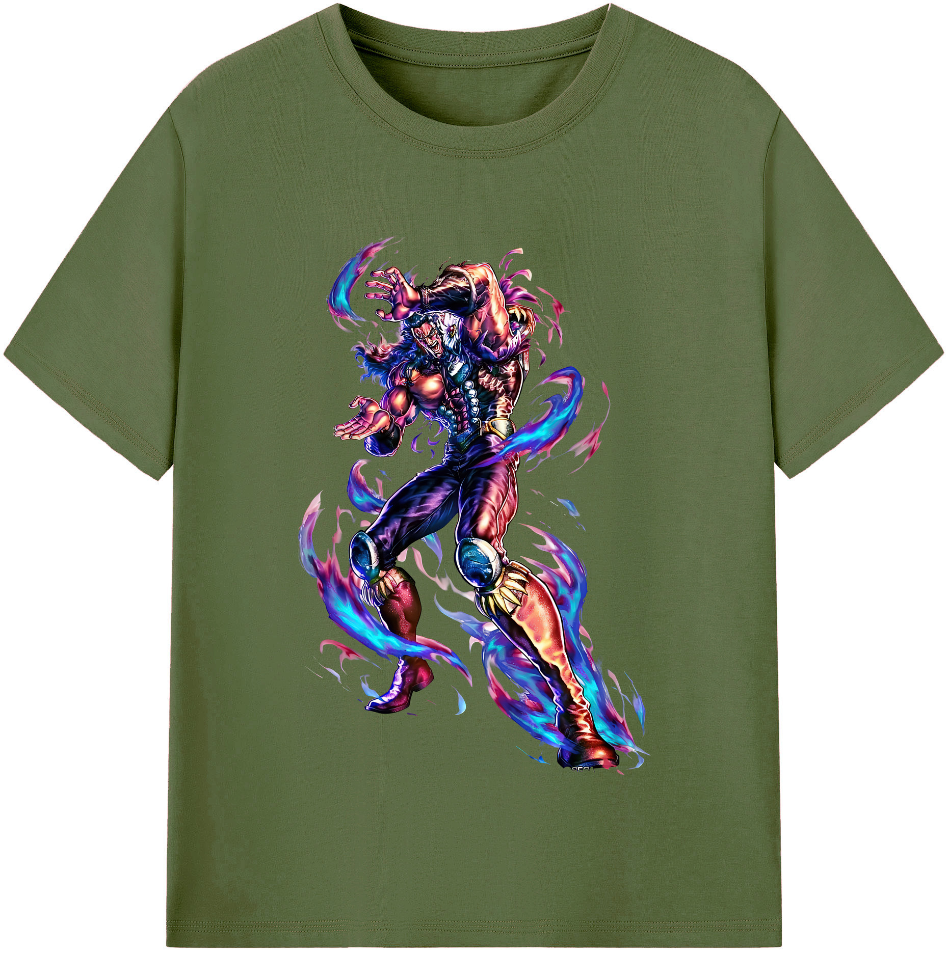 （画像用） 北斗の拳 Fist of the North Star 綿100％半袖Tシャツ（フロントプリント）